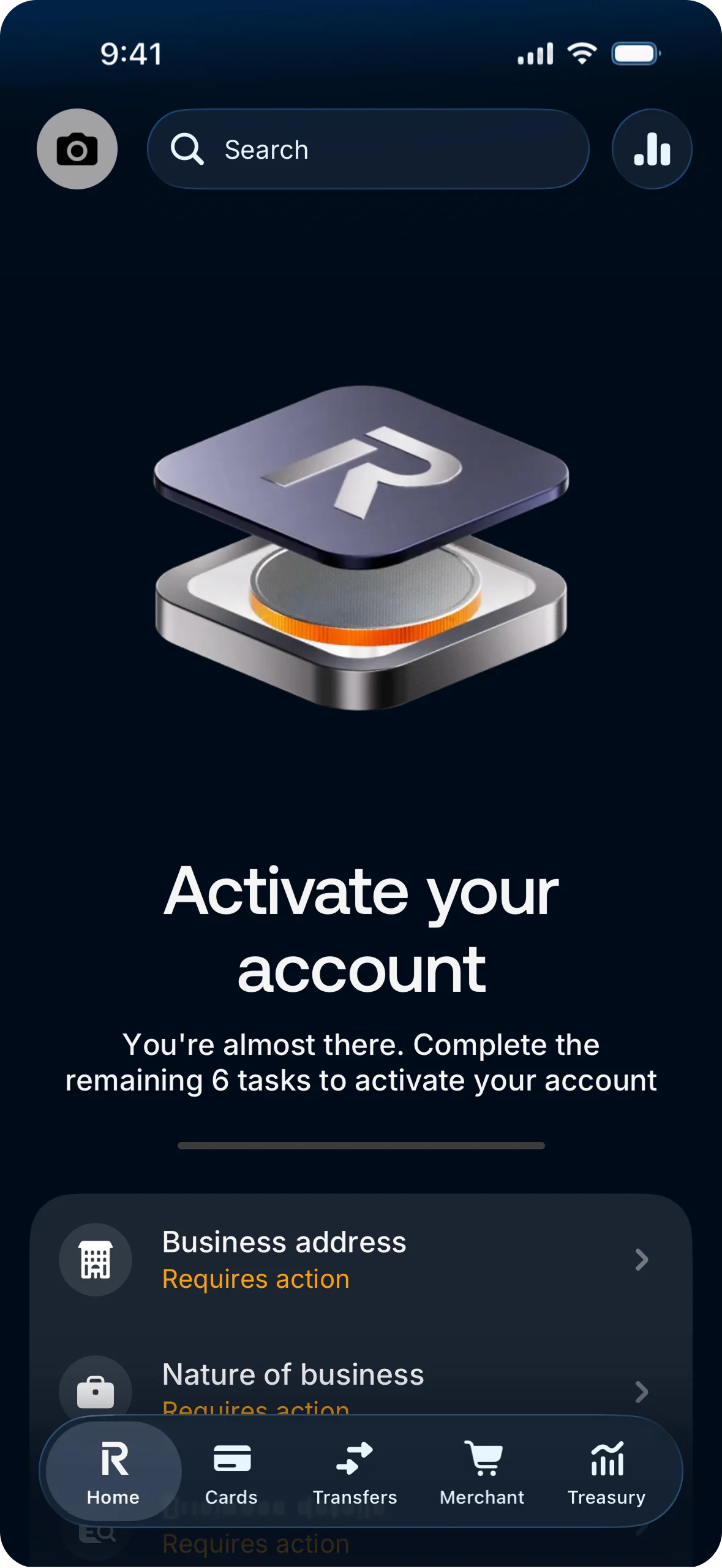 Activate account